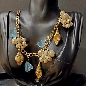 Liz Claiborne Beach themed necklace